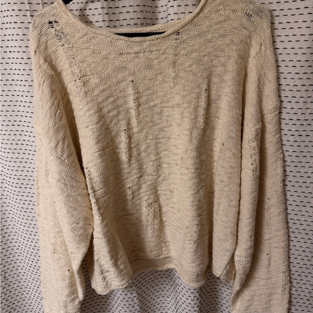 NWT Z Supply Cozy Cream Knit Sweater - Buckle